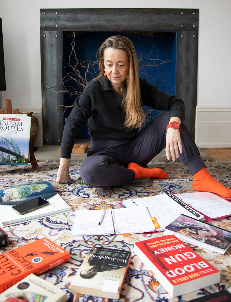 Freddie P Peters researching writing